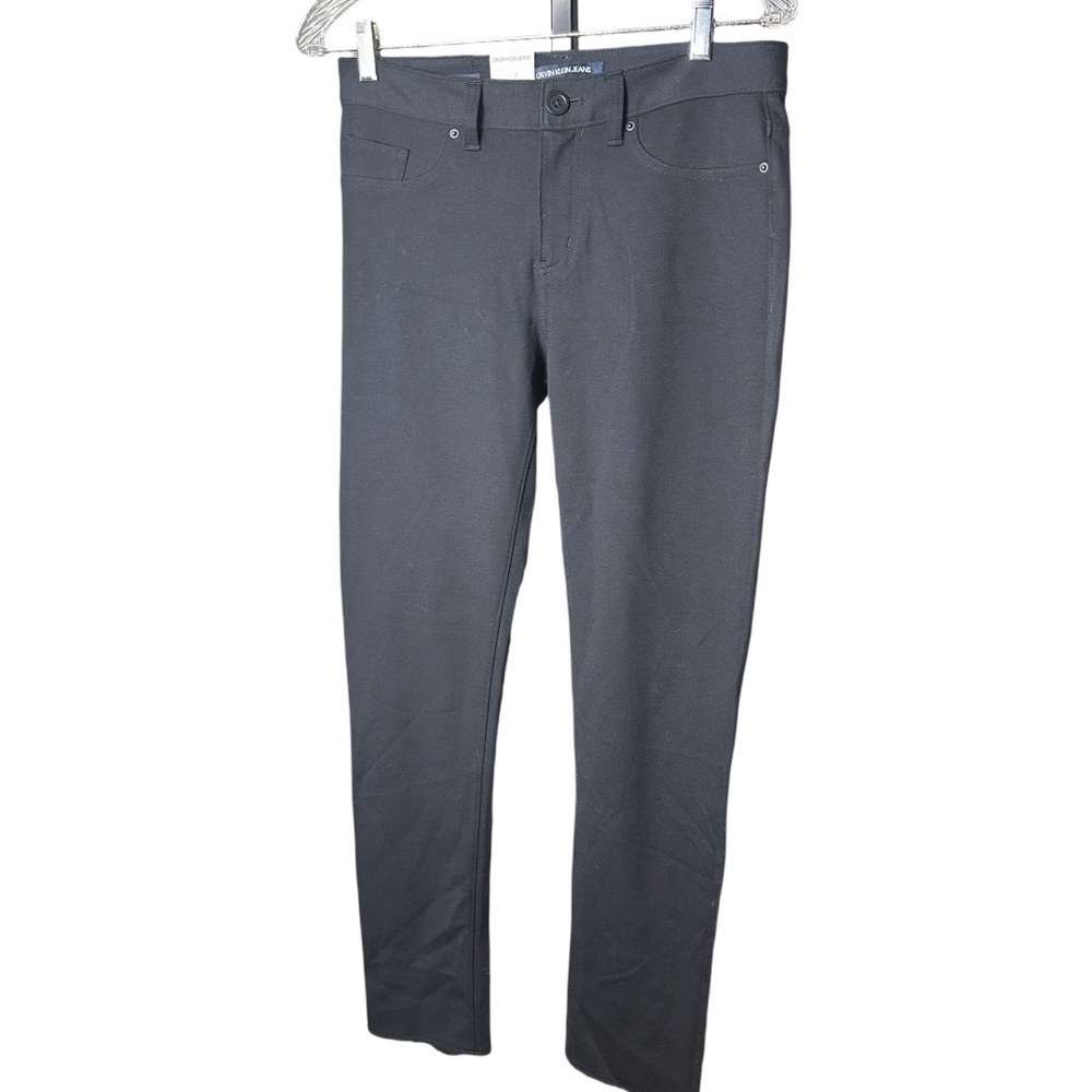 NWT  Comfy Stretchy Black Calvin Klein Jeans 5 Pocket Leggings 6